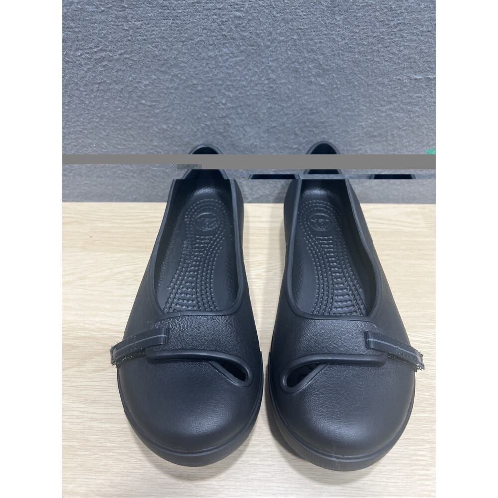 Crocs Loafer Crocband 2.5 Black Slip On Adjustable Strap Comfort Womens Size 7 - Picture 4 of 10